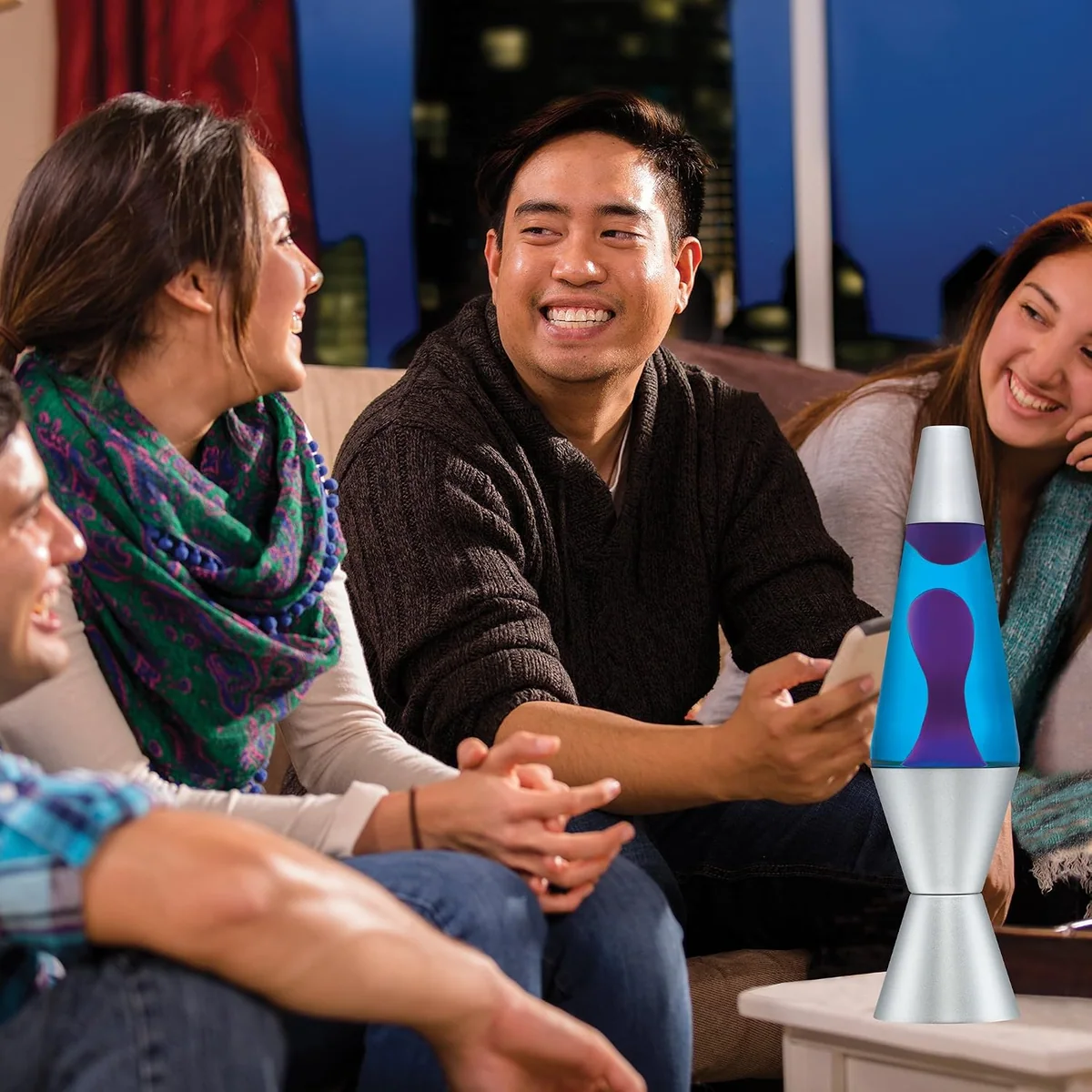 Lava Lite Purple & Blue Classic Lava Lamp, 14.5 Inch