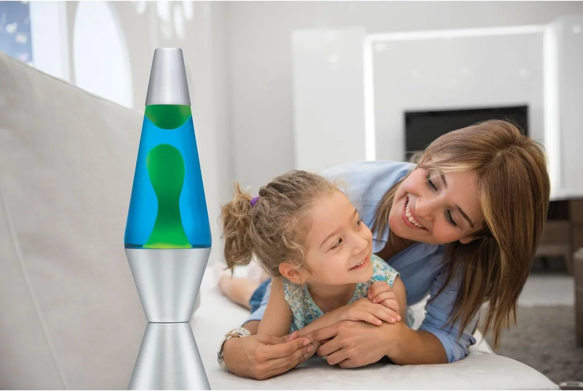 Lava Lite Yellow & Blue Classic Lava Lamp, 14.5 Inch